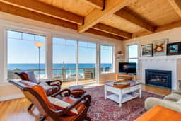 Pristine Home with Stunning Views Short Walk to Beach Right in Town