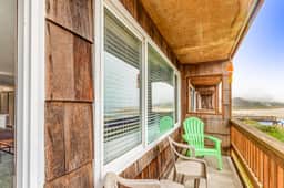 Oceanfront 2nd floor condo with river ocean views balcony and beach access