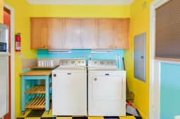 Two story beach house with an ocean view furnished deck and washer dryer