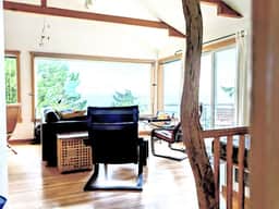 Airy Beach Home with Two Decks Ocean Views Close to Beach Access