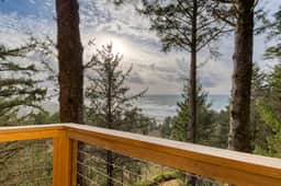 House near the beach with ocean views wood stove and telescope