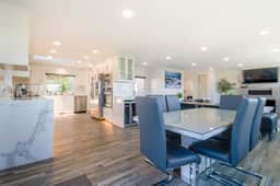 Renovated lake ocean view retreat with hot tub outdoor living and fireplace