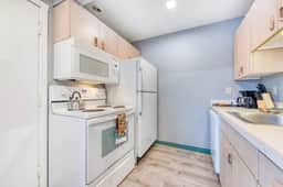 Dog Friendly Room with Full Kitchen Walk to the Beach and Downtown