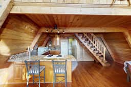 Dog friendly A frame cottage oceanfront with ocean views and two blocks from beach