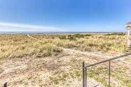 Beautiful beachfront home with huge ocean view beach access and large deck