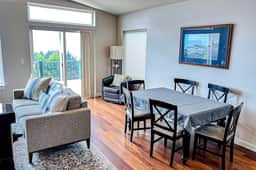 Spectacular ocean view home with fireplace and large decks dog friendly