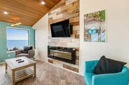 Ocean view home with a deck gas grill free WiFi and washer dryer