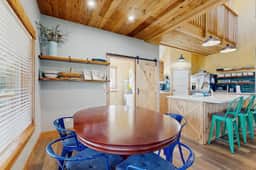 Newly constructed home with firepit and large deck walk to the beach and golf