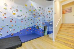 Ocean View Home with Rec Room Rock Wall and Private Hot Tub A Block From Beach