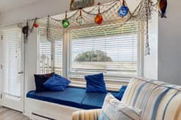 Dog friendly oceanfront condo with beach access and Proposal Rock view