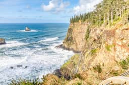 Stunning home with ocean view spacious deck with nice view
