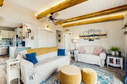 Charming modern home close to the beach with full kitchen WiFi and large deck