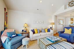 Three Story Beach Townhouse with Ocean View Fireplace Gas Grill and Balcony