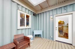 Dog friendly brand new shipping container home steps from the beach