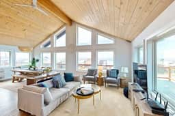 Designer home with stunning ocean and sunset views steps to beach dog friendly
