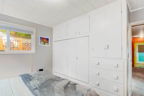 Two story beach house with an ocean view furnished deck and washer dryer