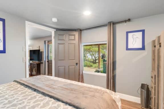 Two story beach house with an ocean view furnished deck and washer dryer