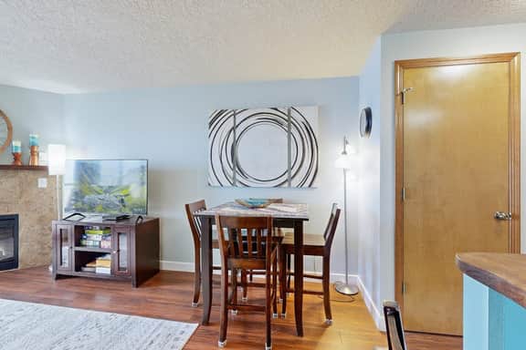 Beachfront condo boasting beautiful views a private balcony and perfect location
