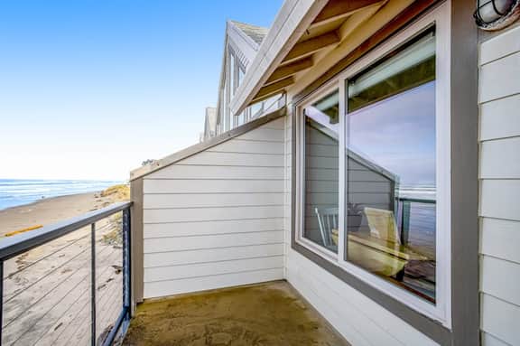 Waterfront condo with furnished balcony ocean views and great location