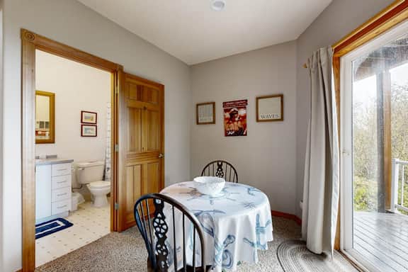 Spacious family home near the beach with ocean view large deck free WiFi and more