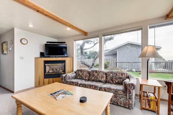 Dog Friendly Oceanfront Home with Easy Beach Access, Large Deck & Walk to Park