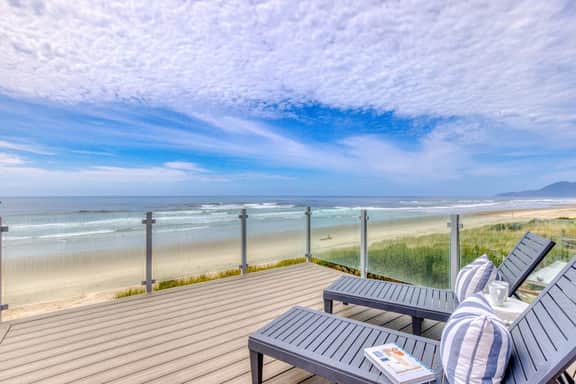 Pet-Friendly,Oceanfront Escape with Multi-Level Decks
