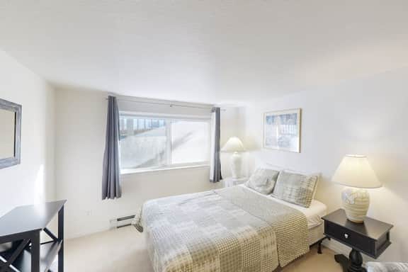 Dog Friendly Waterfront Loft with Seawall and Ocean Views One Block to Harbor
