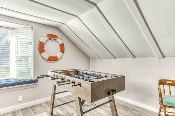 Dog friendly home with ocean views hot tub deck foosball and fireplace