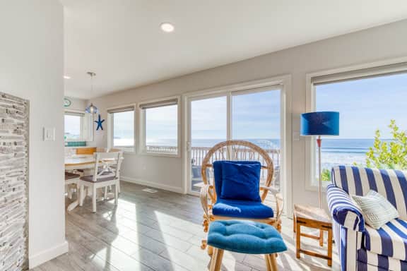 Charming Oceanfront Getaway with Gorgeous Water Views and Easy Beach Access