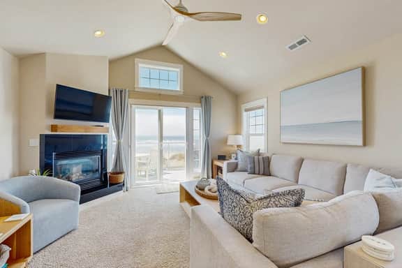 Updated Ocean View End Townhome with Game Room and Dog Friendly