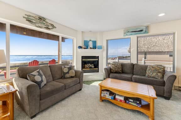 Dog friendly waterfront rental just steps from the beach and restaurants