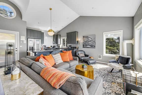 Remodeled home with multiple decks and ocean views short walk to beach