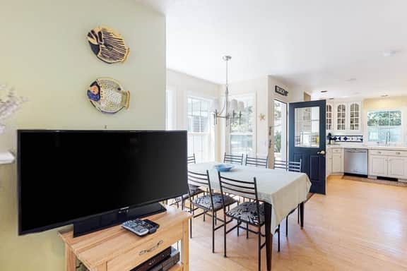 Dog friendly beach house with private hot tub free WiFi game room and ocean views