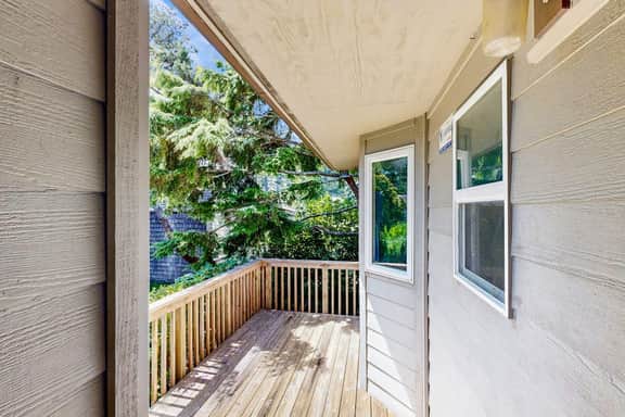 Waterfront house with bay and ocean views large deck and quiet location