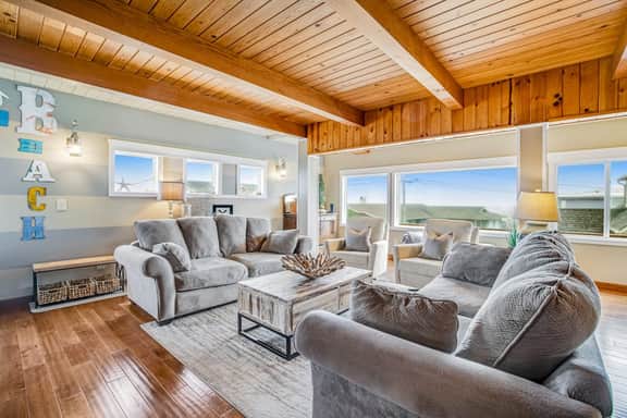 Spacious Home with Two Large Decks and Ocean View Great for Groups