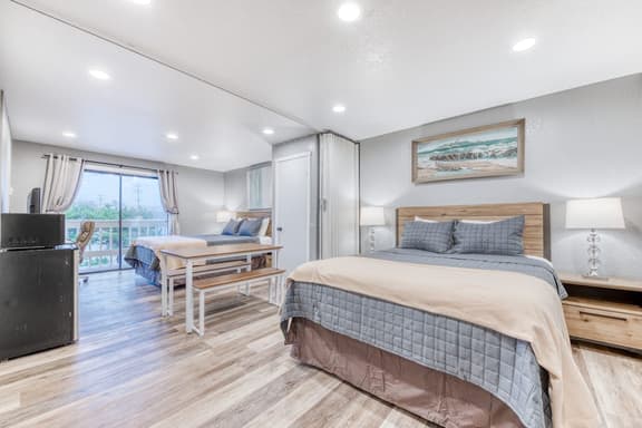 Dog friendly Two Room Combination Walk to Downtown and the Beach