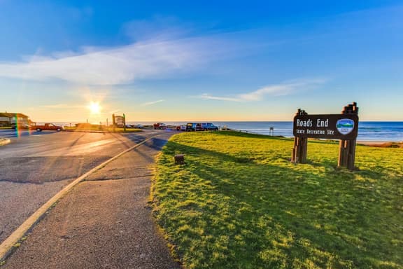 Dog friendly A frame cottage oceanfront with ocean views and two blocks from beach