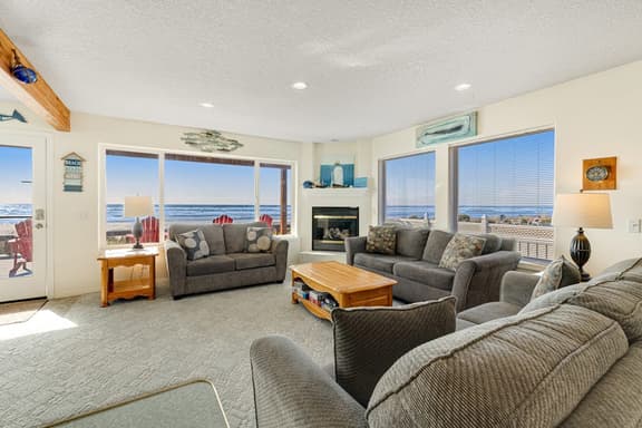 Dog friendly waterfront rental just steps from the beach and restaurants
