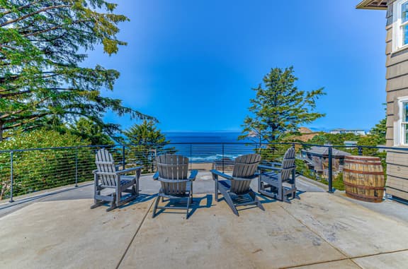 Amazing ocean view escape with seven bedrooms scenic patios and modern interior