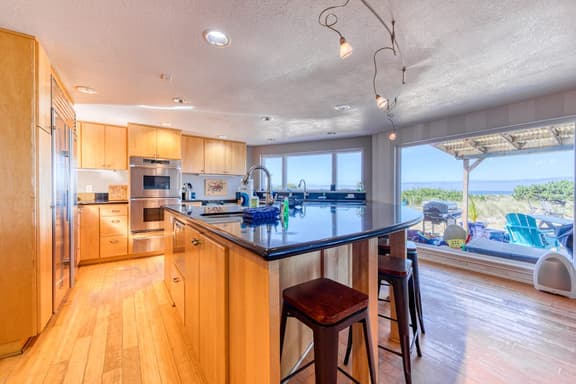 Oceanfront dog friendly beach house with game room and plenty of room